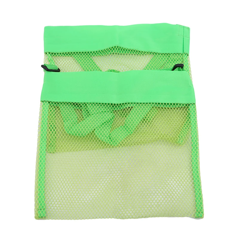 

2pcs/set Mesh Bag Tote Beach Storage Shell Net Bag Girls Handbags Children Kids Sand Object Collect Toys