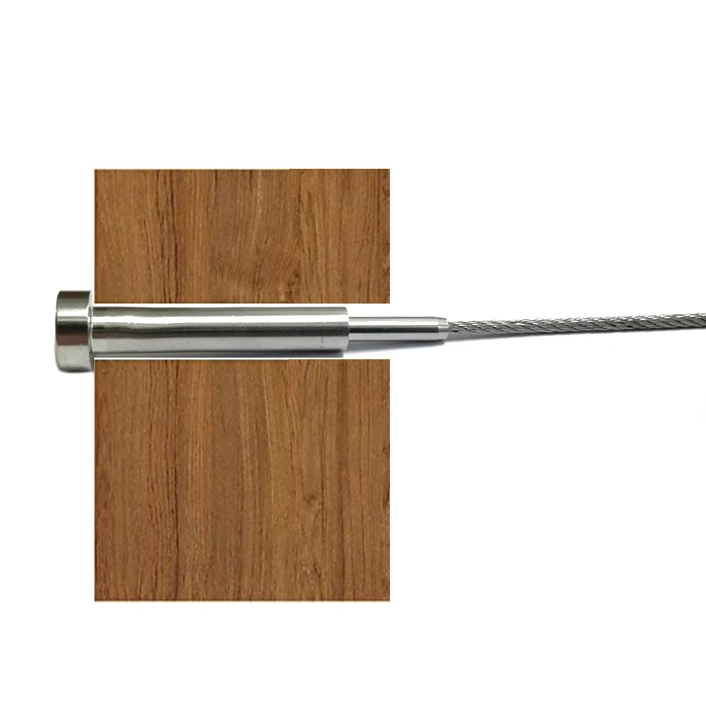 

10PCS Stainless Steel Invisible Receiver Stud Swage End Fitting Cable Threaded Stud Terminal For 1/8" Cable Railing
