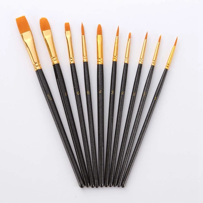 100 шт нейлоновый набор кистей для рисования кисти художника много разных средних