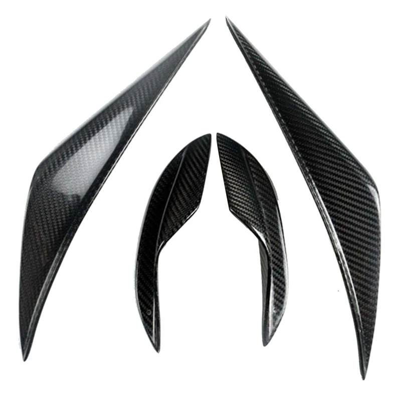 

Forbmw E90 E92 E93 M3 2005-2012 Carbon Fiber Front Bumper Splitters Spoiler Canard Fins Trim 4pcs/set