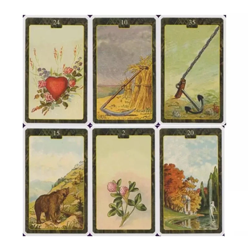 Карта окуратора Lenormand английская версия 44 карты настольная игра