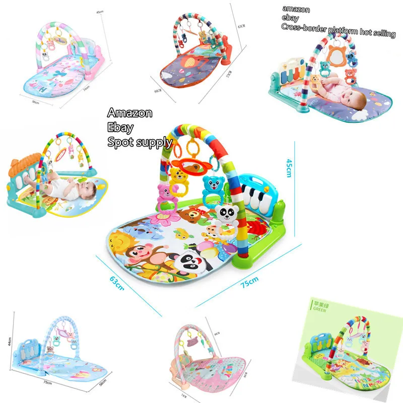 

Play Mat Baby Carpet Music Puzzle Mat with Piano Keyboard Educational Rack Toys Infant Fitness Crawling Mat Gift Free kids rug