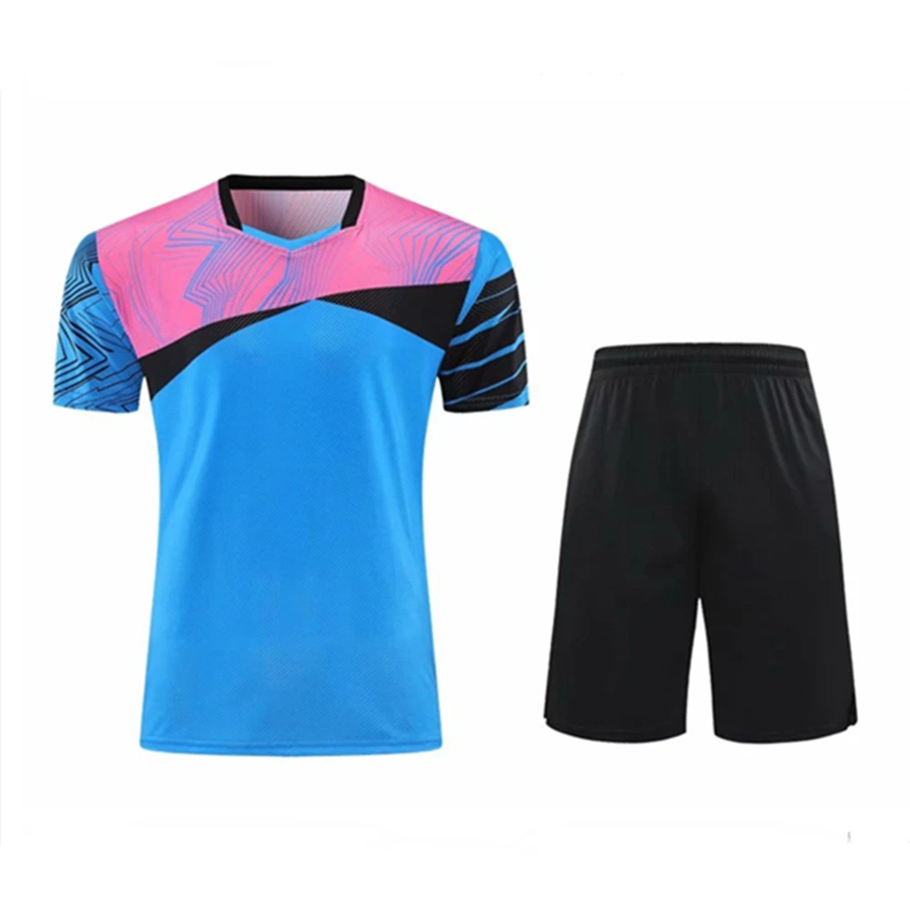 Дышащая теннисная рубашка шорты для женщин и мужчин одежда бадминтона униформа