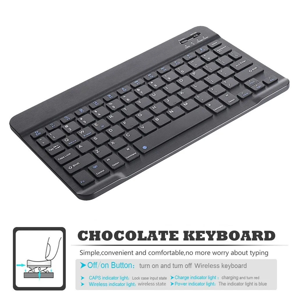 

For Samsung Galaxy Tab S6 10.5" 2019 SM-T860/T865 Keyboard Case Slim Stand Cover Detachable Bluetooth Keyboards