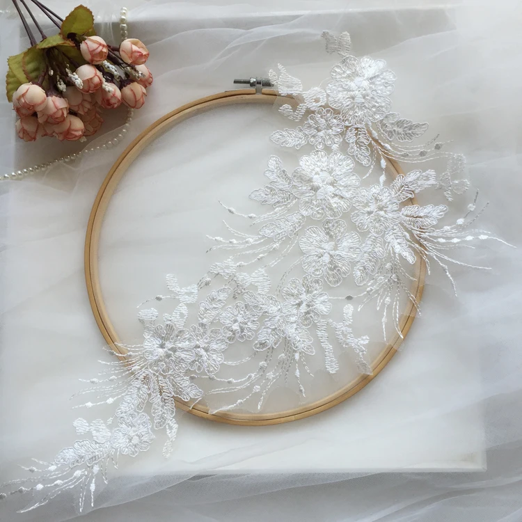 Кружевная наклейка с вышивкой в виде сливы 42 см * 22 5 | Дом и сад