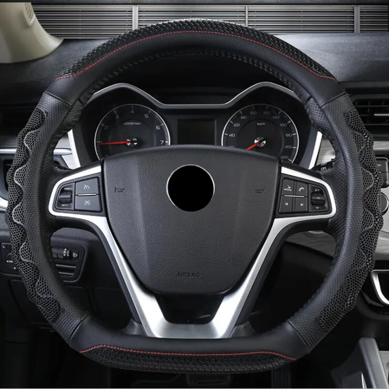 D Форма кожаный чехол рулевого колеса автомобиля Four Seasons рулевое колесо ступицы