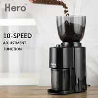 hero e07 electric coffee grinder kitchen coffee bean grinding grains spices herbs nuts dry food grind machine electronic 220v