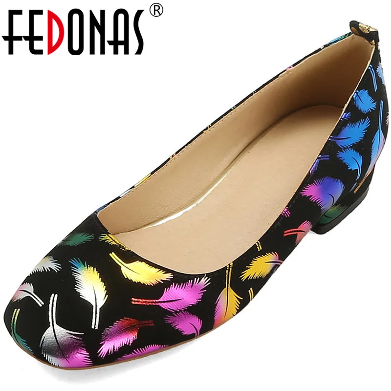 FEDONAS/женские туфли лодочки с круглым носком Классические рабочие в национальном