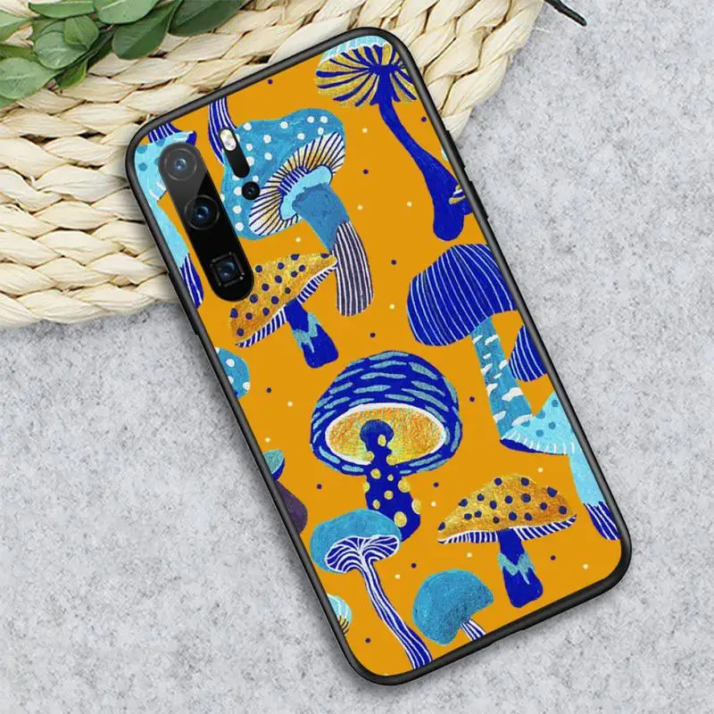 

Cactus and Mushrooms Elegant Phone Case For Huawei honor Mate P 10 20 30 40 i 9 8 pro x Lite smart 2019 nova 5t