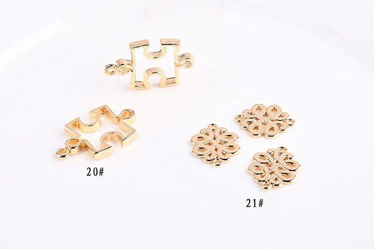 Сплав геометрические конические дисковые двойные подвесные аксессуары сделай