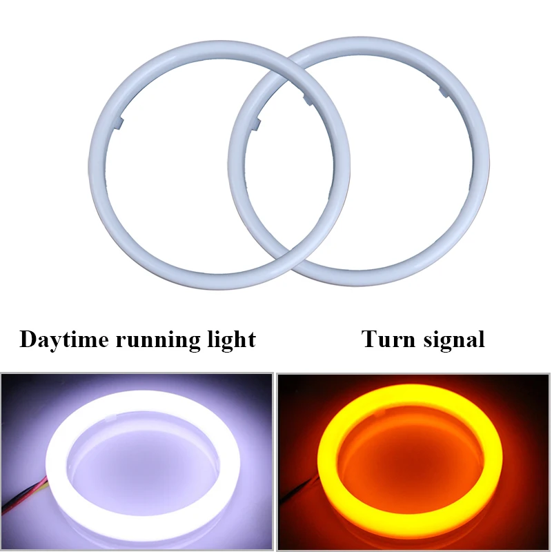 

Car Angel Eyes 60mm 70mm 80mm 90mm 95mm 100mm 110mm 120mm 12V LED Halo Ring DRL Daytime Running Light Signal Lamps White Yellow
