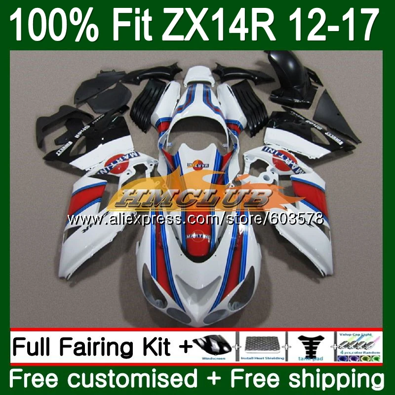 

Инъекция для KAWASAKI ZX-14R 2012 2013 2014 2015 2016 2017 115CL.121 белый глянец ZX 14R ZZR1400 ZX14R 12 13 14 15 16 17 обтекатель