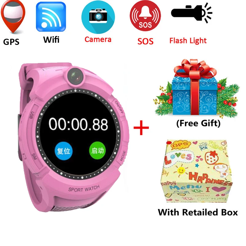 Детские Смарт-часы Q360 с GPS и камерой поддержка видео экстренный вызов защита от