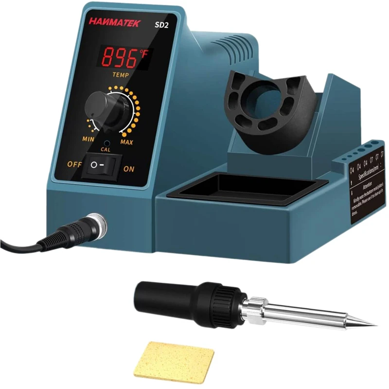 

HANMATEK SD2 Digital Soldering Station Rework Stations 60W Temperature Control ESD for Phone PCB IC SMD BGA Welding