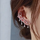 Блестящие боковые новые аксессуары серьги-гвоздики в форме сердца с кристаллами для женщин Модная бижутерия простые Стильные циркониевые серьги