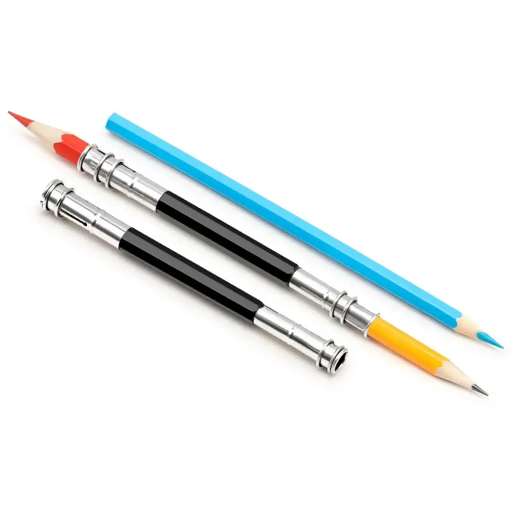 Регулируемая двойная головка карандаш удлинитель держатель эскиз школьные