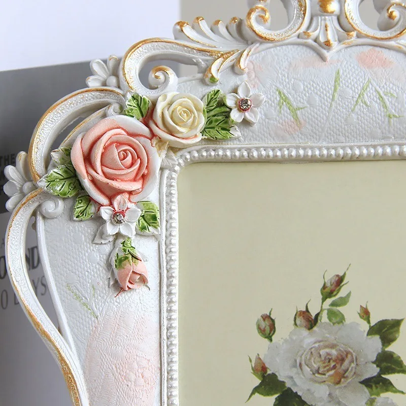 Фоторамка фоторамки цветок 5 дюймов 6 Офисная рамка украшение для дома | Дом и сад