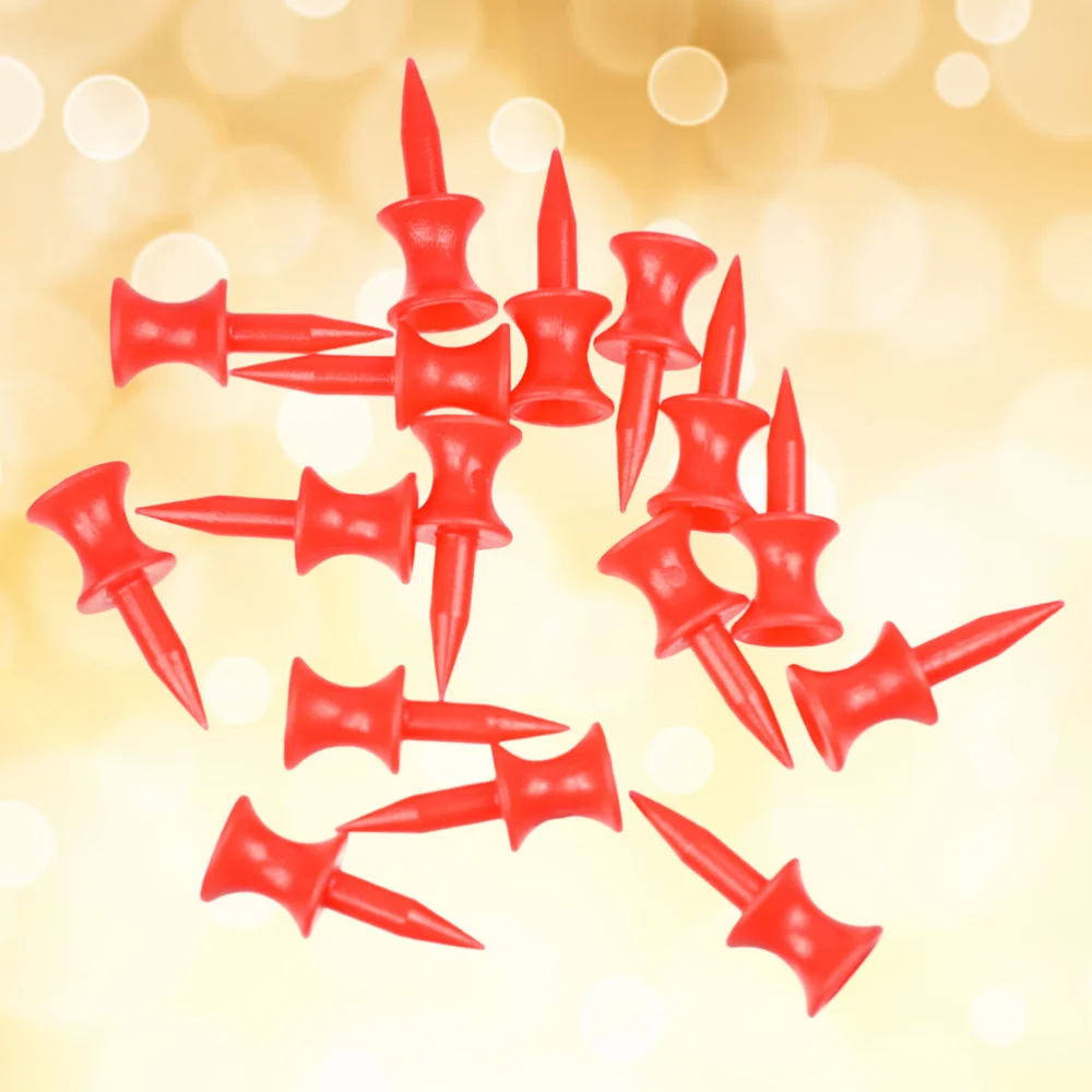 

50pcs Professional 30mm Tees Sport Double-Deck Tees for Ourdoor Glof Club Training Tools Golfers Gifts(Red)