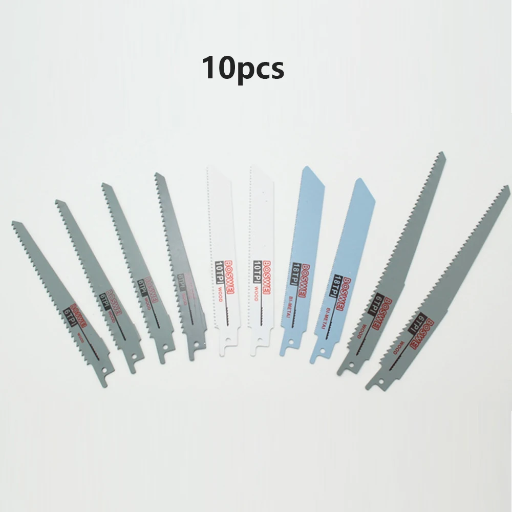 10 шт. лезвия для сабельной пилы по дереву и металлу|Полотна пил| |