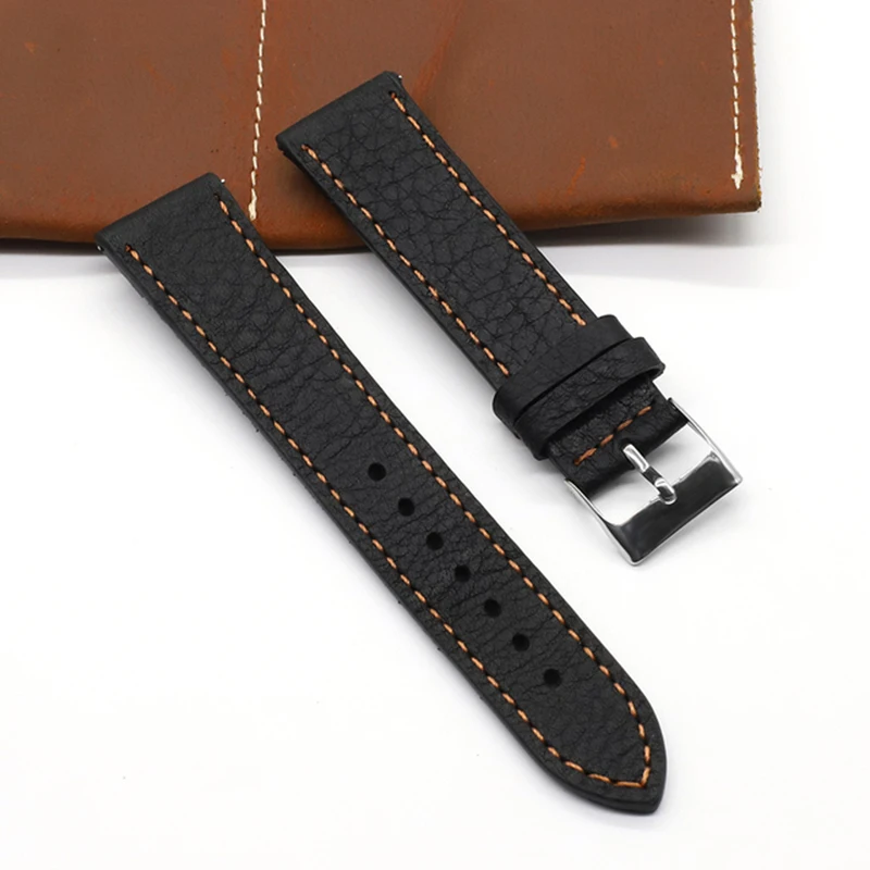 

Vintage Cowhide Watchbands 18mm 20mm 22mm 24mm Women Men Genuine Leather Wrist Strap Belt Watch Band Strap Accessories