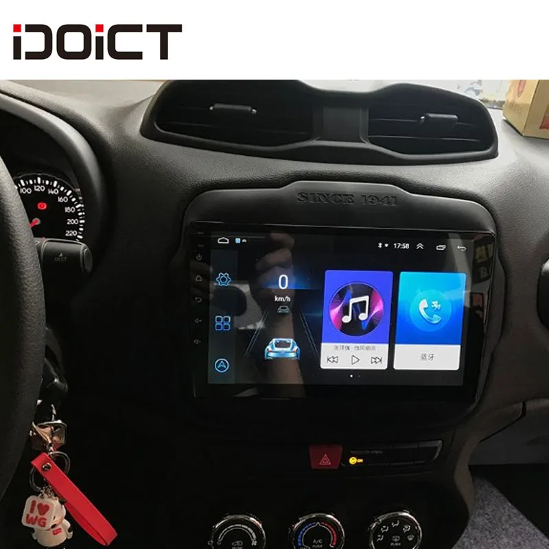 IDOICT Android 8 1 IPS 2G + 32G ядерный автомобильный DVD плеер GPS навигация Мультимедиа для Jeep