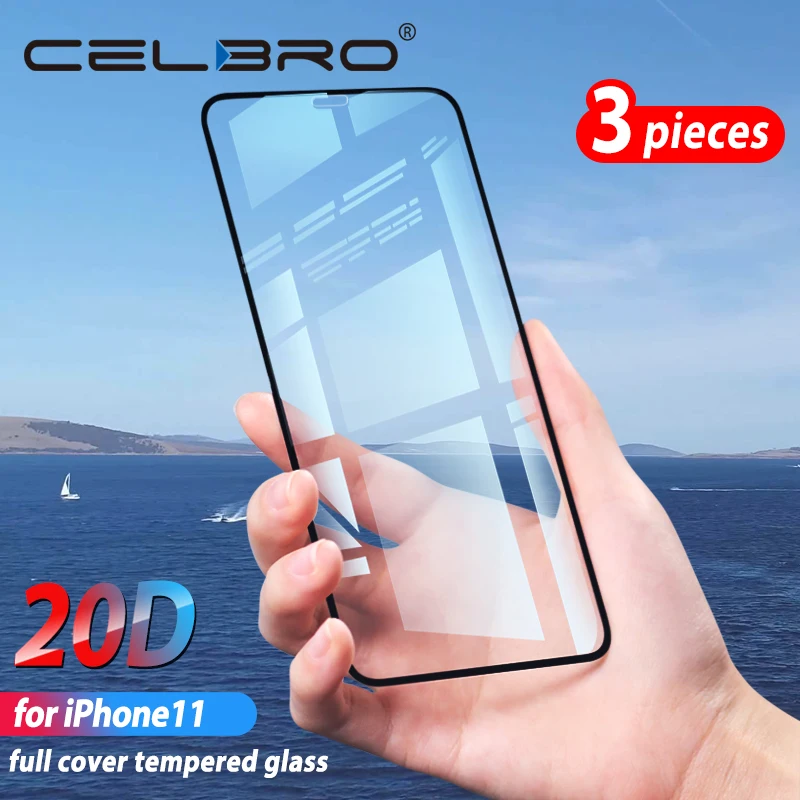 Закаленное стекло для Apple iPhone 11 Pro Max X XS XR Полное покрытие экрана телефона пленка