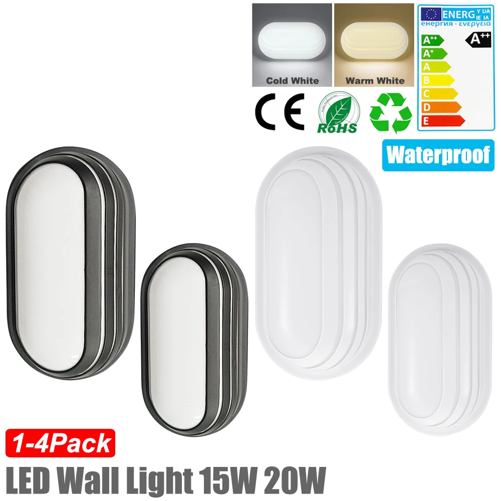 

15W 20W LED Wall Lamp Waterproof Outdoor Wall Light Surface Stairs Garden Lights Moisture Proof Porch Outdoor Lighting Decor