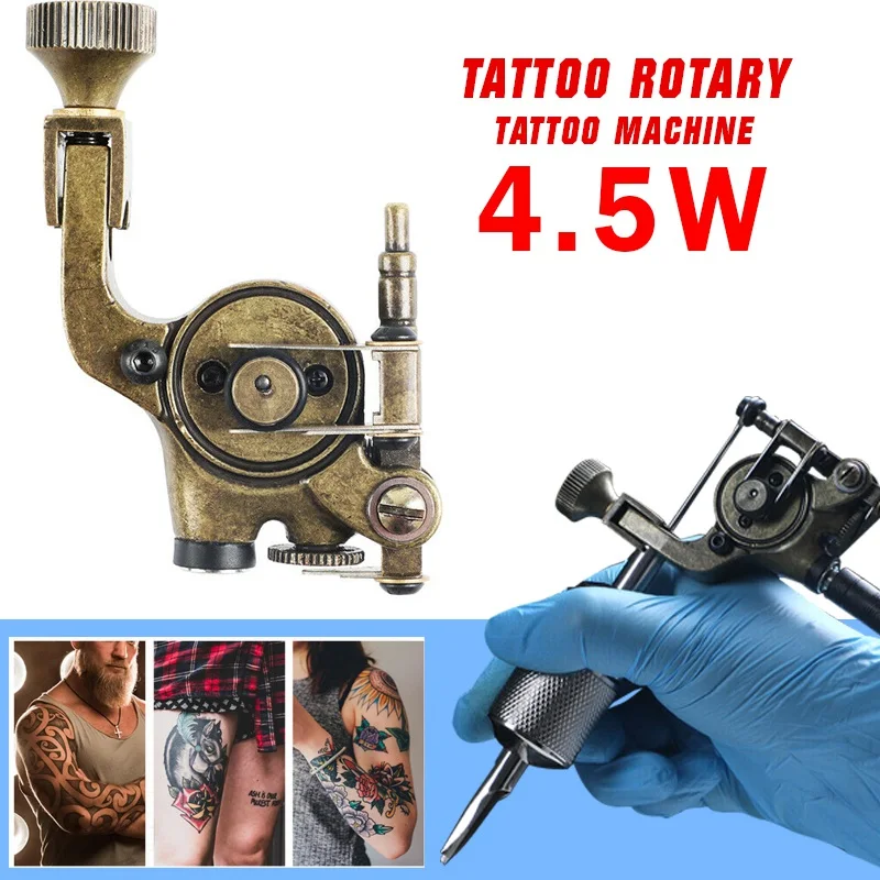 Professional 4.5w Strong Motor Rotary Tattoo Machine Elephant Design Tattoo Guns Pen Shader And Liner Tattoo Accessories Tool