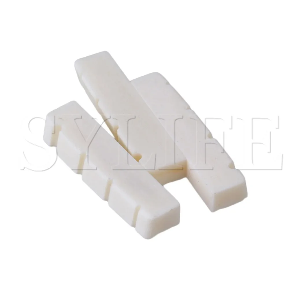 

3pcs 4-String Bass Guitar Bone Up-saddle 38 x 6 x 9 /8.3mm