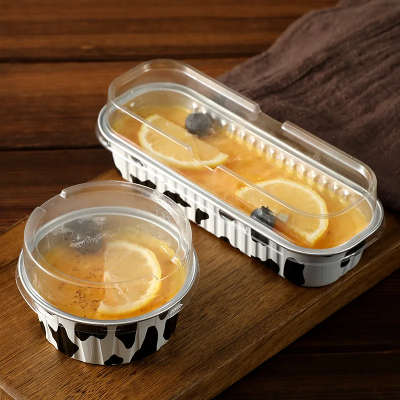 50 шт. упаковка для выпечки коробка пудинга мороженого торта алюминиевая фольга