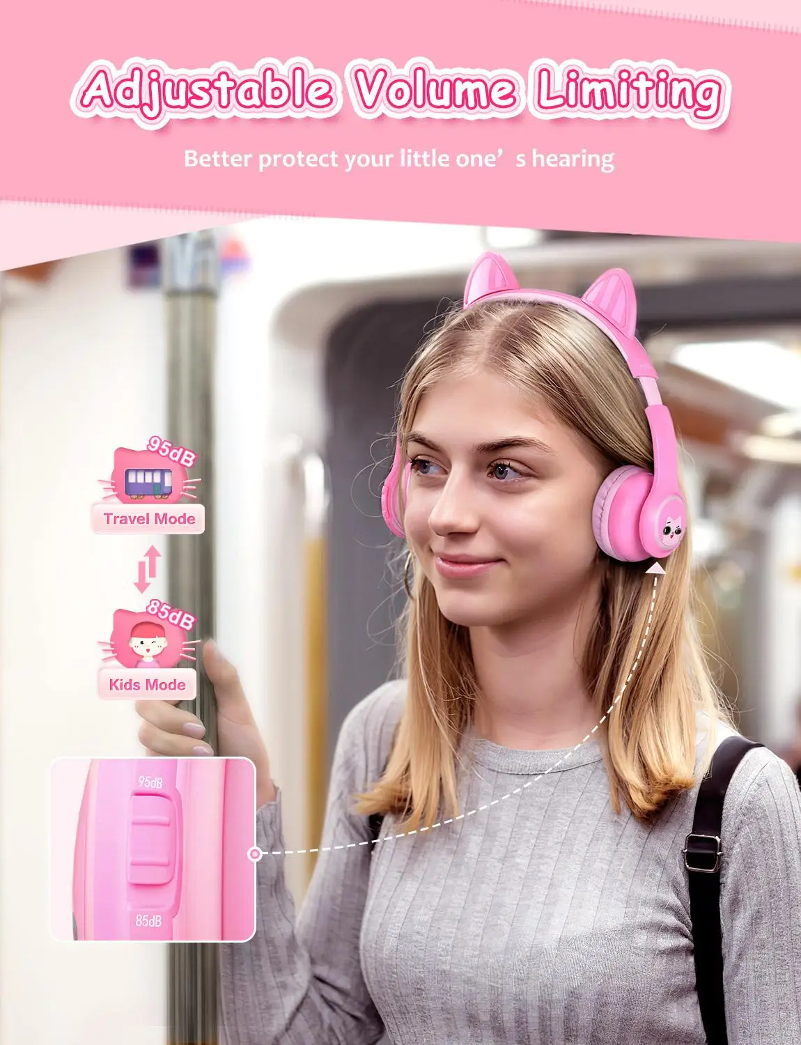 Беспроводные детские наушники Mpow BH411 Bluetooth 5 0 85 дБ/95 дБ|Наушники и гарнитуры| |