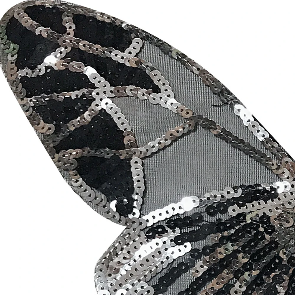 Нашивки с рисунком бабочки блестки нашивки сделай сам швейная аппликация для