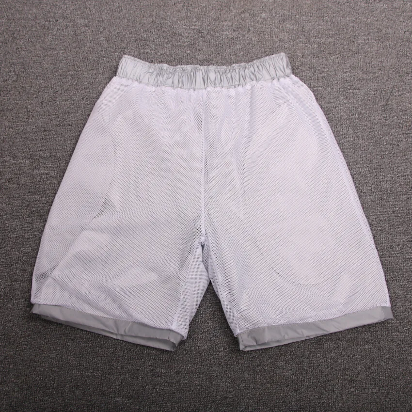 

Boy summer casual reflective hip hop shorts nightclub short pants sportwear men's shiny board shorts bermuda masculino 3XL