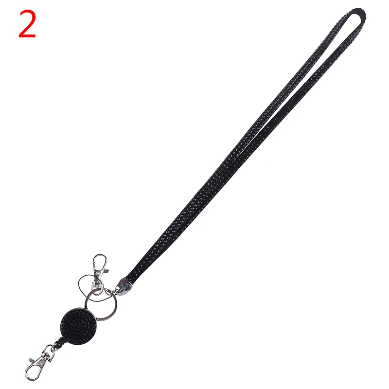 A2 1 шт. держатель стразы шнурок для бейджа на катушке хрустальные стразы для мобильного телефона шейный ремешок для ключей - Цвет: A2