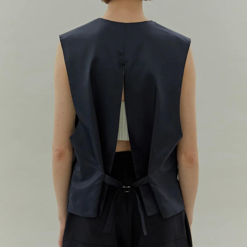 

Spring and Summer 2020 New Two-piece V-neck Suit and Vest Fashion Two Colors Women Blazers