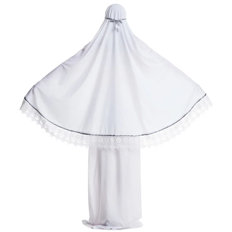 Мусульманская леди Тобе с хиджабом наборы абайя платье лицо крышка никаб Бурка