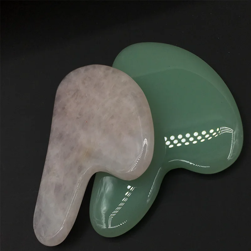 Натуральный нефритовый ролик для массажа лица Gua Sha доска ухода за кожей
