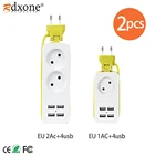 Розетка сетевая стандарта ЕС, USB-адаптер для розеток, умное настольное зарядное устройство