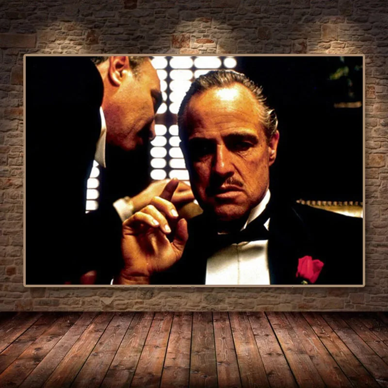 

Hot Movie Classic Gangster Canvas Painting The Godfather Posters and Prints Wall Art Picture for Living Room Home Decor Cuadros