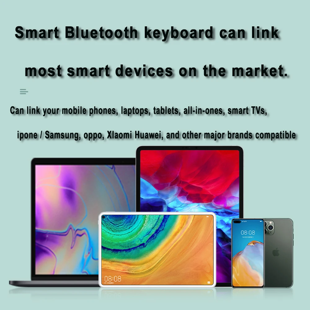 Русская испанская Арабская AZERY Bluetooth клавиатура для iPad 12 9 2021 2020 2018 Samsung Galaxy Tab S7 + Plus