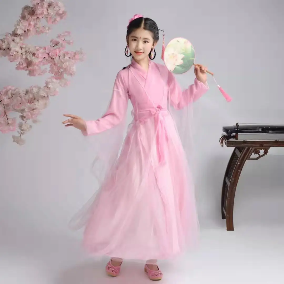 Детский костюм для выступлений на сцене традиционное платье китайское