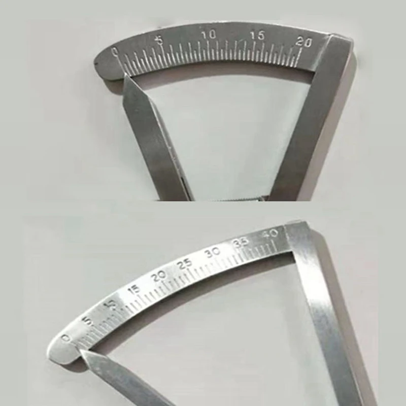 

Curved Straight Tip Gauge Caliper Screw Lock Caliper for Measure Lab Tools Dentist Material