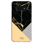 FunnyTechЧехол для Samsung Galaxy S10e l черный мраморный текстурный чехол