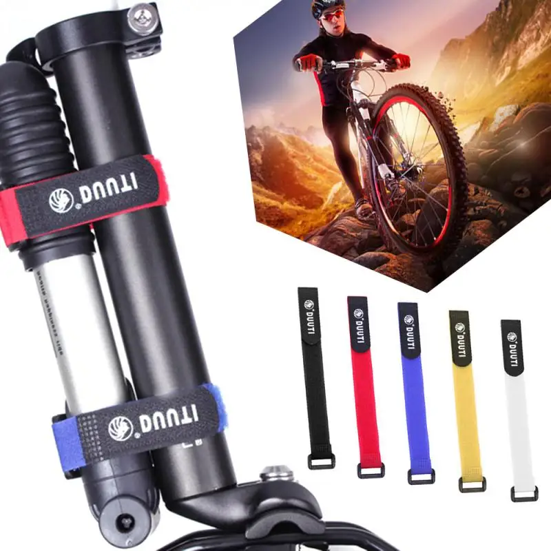 

1PC Bicycle Nylon Hook Loop Tape Self Adhesive Strap Bike Pump Bottle Band Cycling Air Pump Car Pump Bandage Bike Accessories