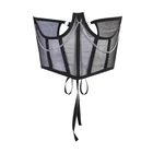 Подгрудный корсет на талию с металлической цепочкой сетчатый пояс Готический женский пояс для похудения