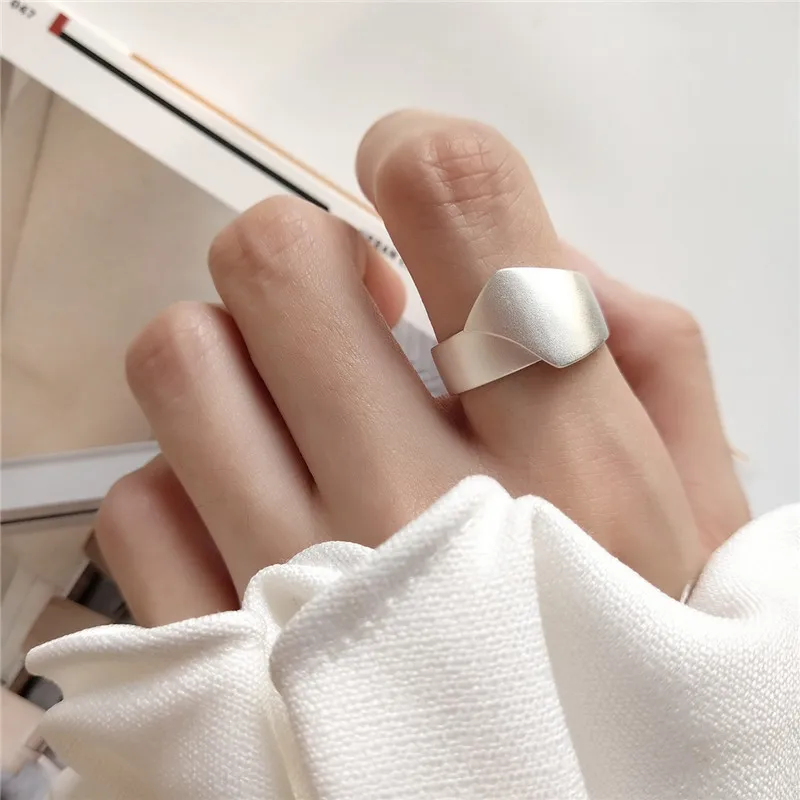 RUIYI 925 стерлингового серебра матовый светильник неправильные геометрические