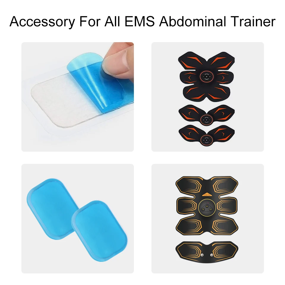 ANLAN 15 пар 30 шт EMS Сменные гелевые подушечки EMS тренажер для похудения стимулятор мышц живота тренажер массажный тонкий гель