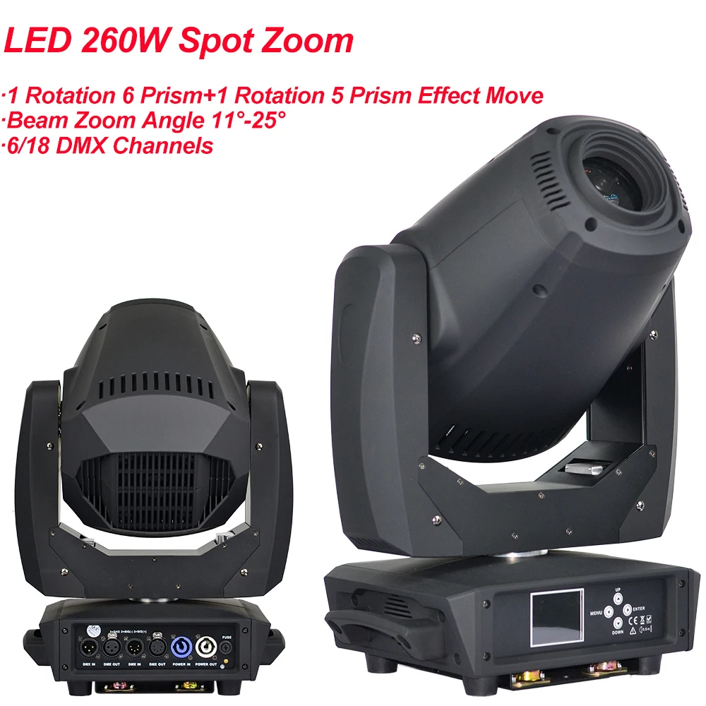 Подвижный головной Светодиодный светильник DMX512 2 шт./лот 260 Вт светодиодный