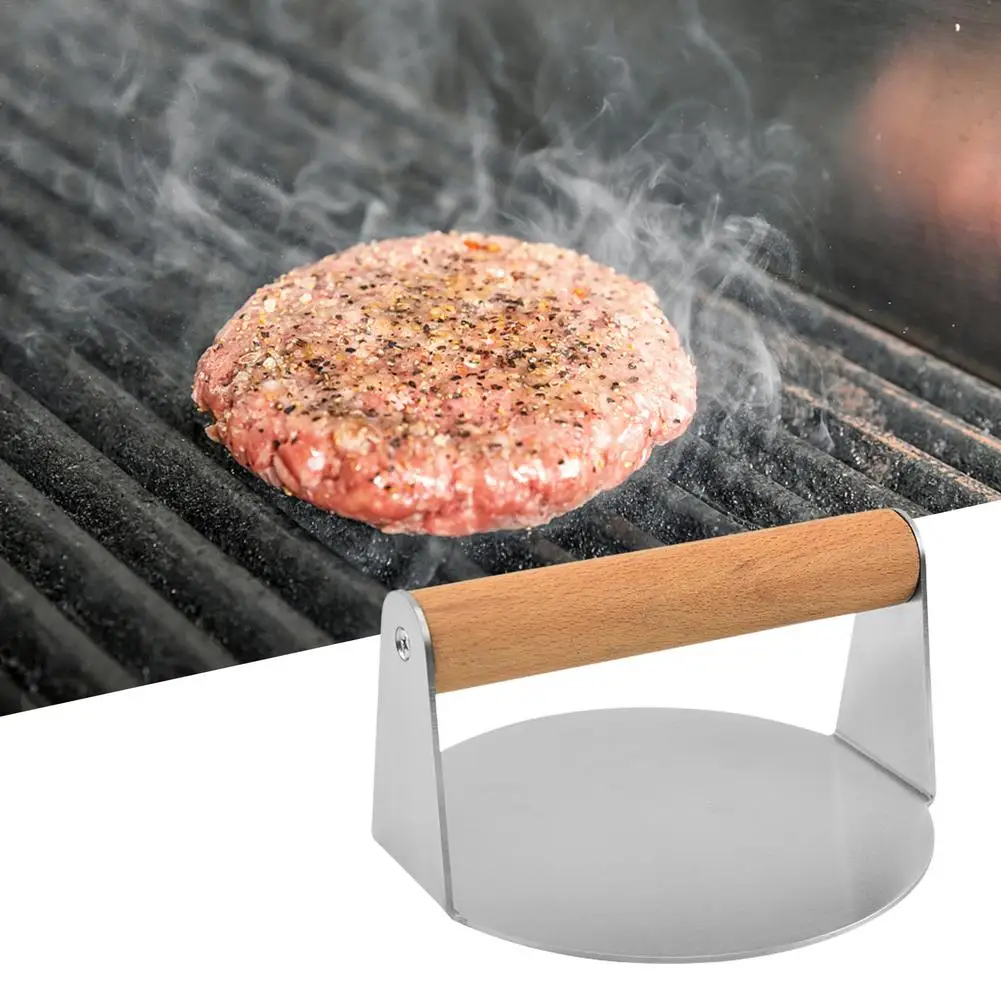 5-дюймовый легкий пресс для бургеров Smasher с деревянной ручкой бекона