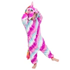 Зимние флисовые пижамы, детские Мультяшные пижамы, детские пижамы, единорог, одежда для сна для девочек